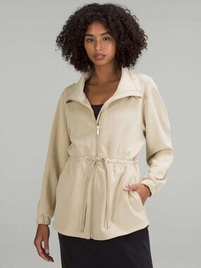 Lululemon Softstreme Cinch-Waist Jacket, Trench, Size 10, High-Collar, NWT New